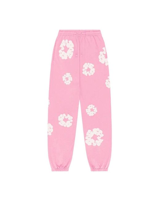DENIM TEARS Baumwollkranz Joggers in Pink für Herren