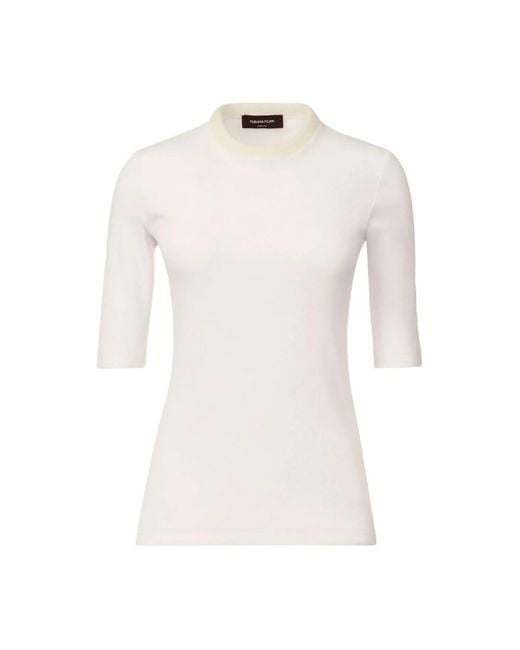 Fabiana Filippi White Round-Neck Knitwear