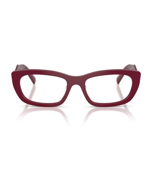 Prada Prd09V Optical Frame in het Red