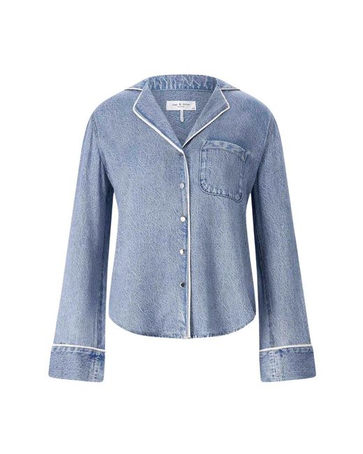 Rag & Bone Blue Shirts