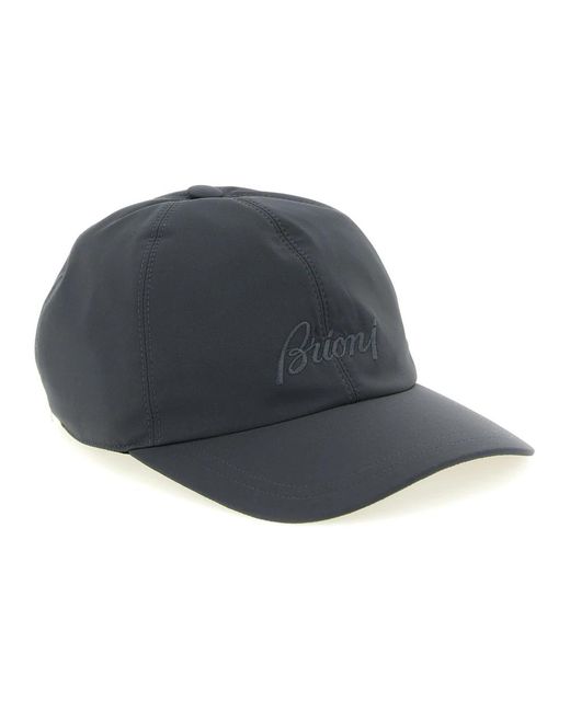 Brioni Bestickte Performa Baseball Cap in Gray für Herren