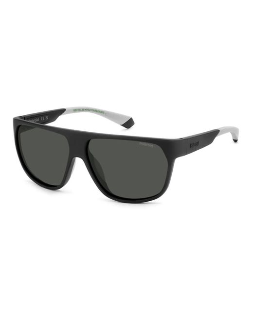 Polaroid Matt schwarz/graue sonnenbrille in Black für Herren