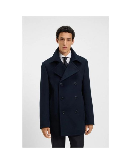 HUGO Caban Coat in het Blue voor heren