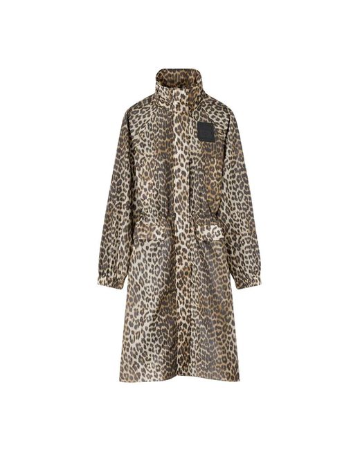 Ganni Brown Parkas