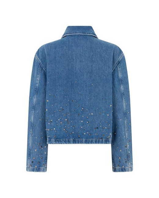 7 For All Mankind Blue Denim Jackets