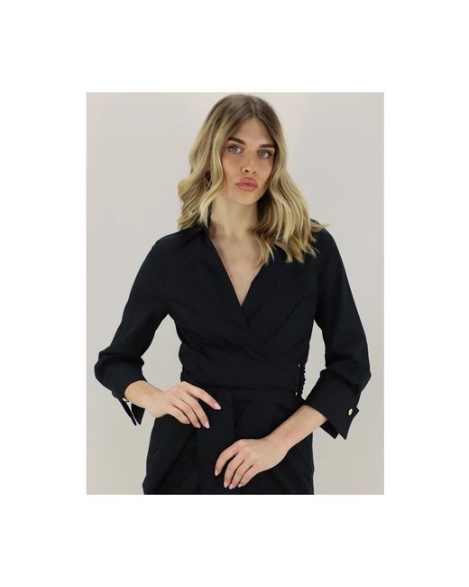 Elisabetta Franchi Black Short Dresses