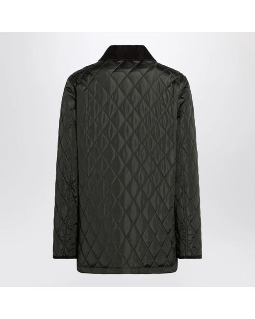 Burberry Black Quilted Nylon Jacket For