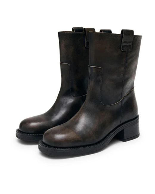 Alohas Black Ankle Boots