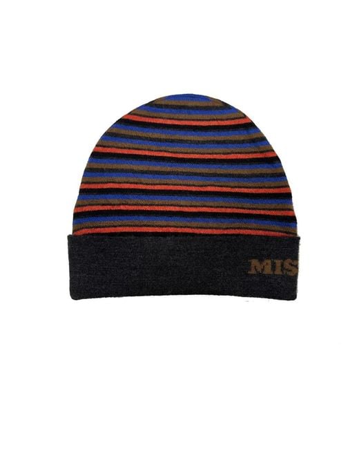 Missoni Blue Wool Hat for men