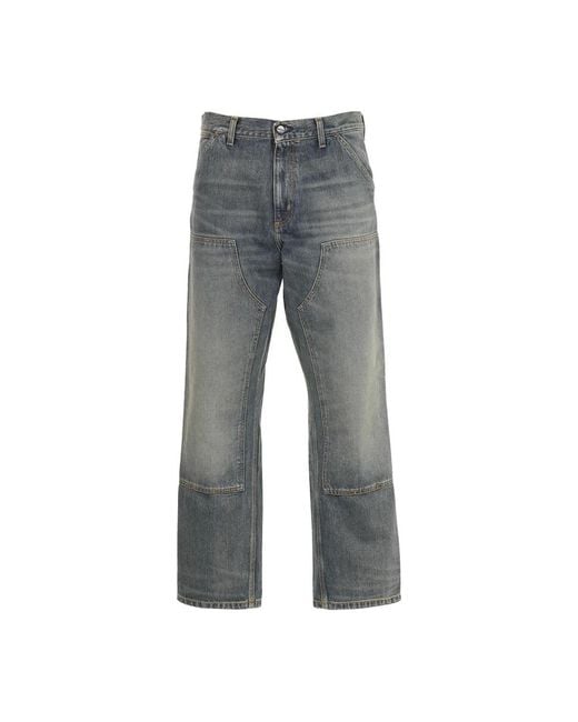 Carhartt Gray Straight Fit Jeans for men