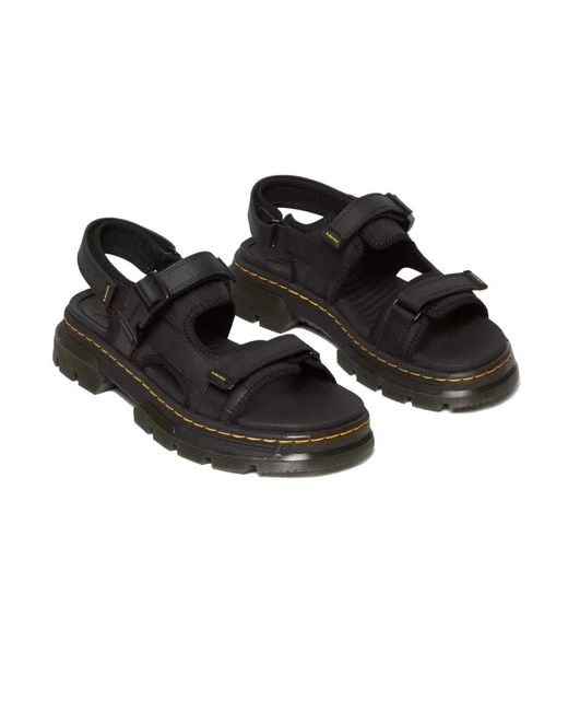 Dr. Martens Black Flat Sandals for men