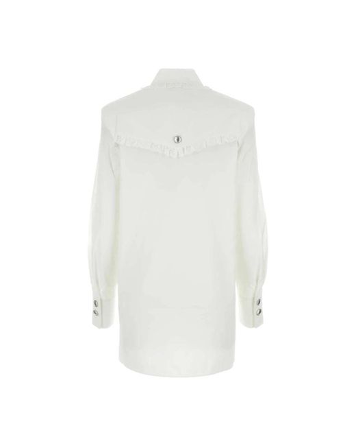 Alessandra Rich White Shirt Dresses