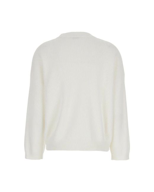 V-Neck Knitwear di Brunello Cucinelli in White