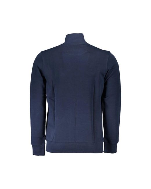 La Martina Blauer Baumwoll Herren Pullover Reißverschluss in Blue für Herren