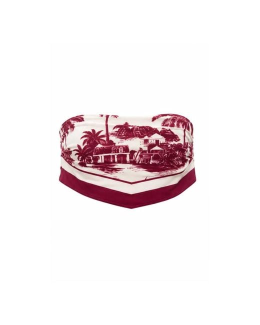 Mc2 Saint Barth Red Bikinis
