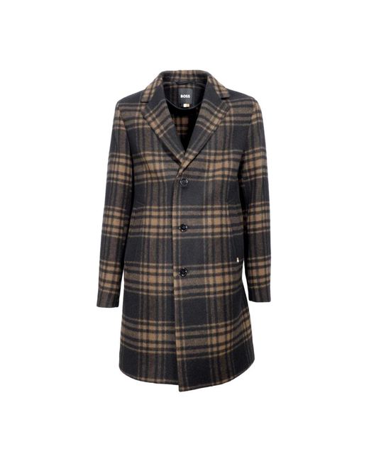 HUGO Single-Breasted Coats in het Black voor heren