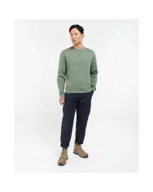 Barbour Green Sweatshirts for men