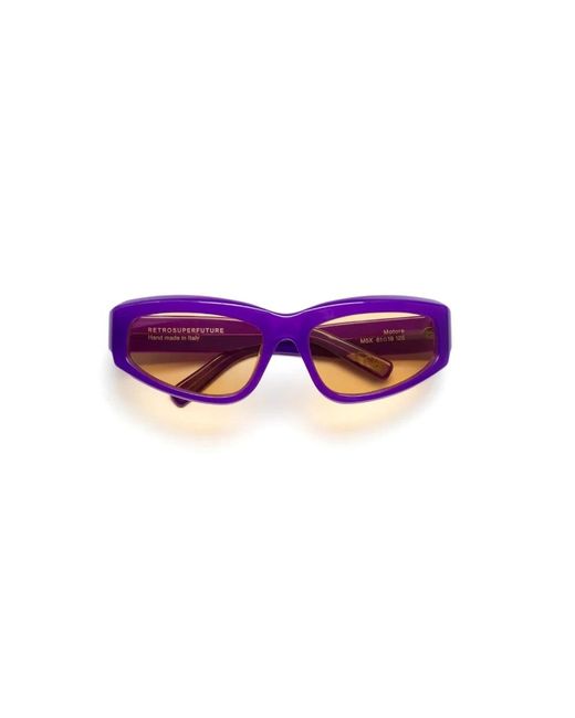 Retrosuperfuture Purple Italienische hochwertige sonnenbrillenkollektion