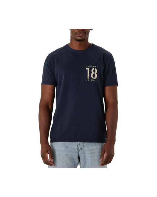 Butcher of Blue T-Shirts in het Blue voor heren