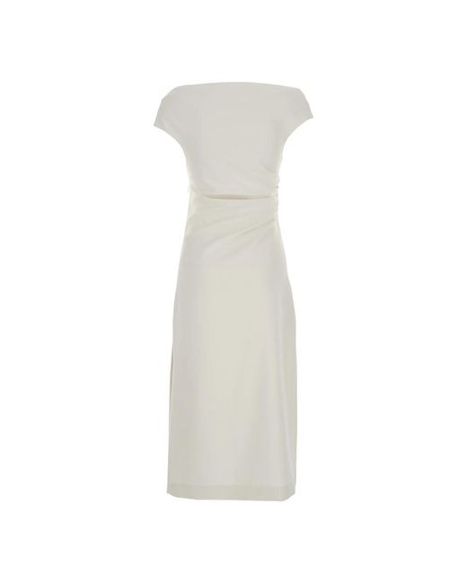 P.A.R.O.S.H. White Midi Dresses
