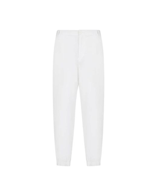 ARMANI EXCHANGE White Slim-Fit Trousers for men