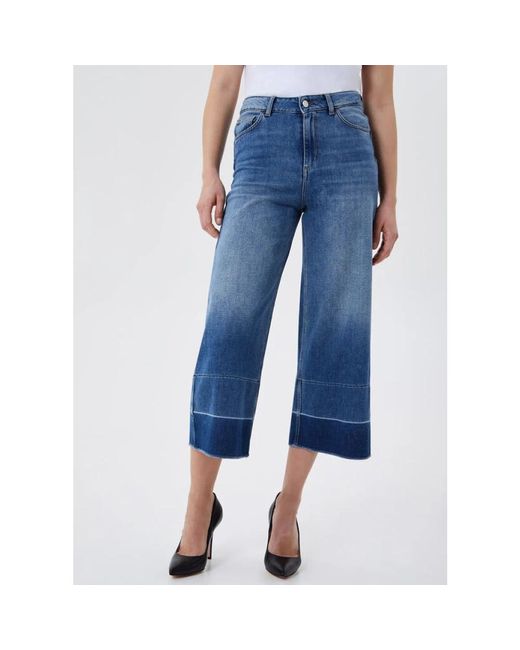 Jeans > wide jeans Liu Jo en coloris Blue
