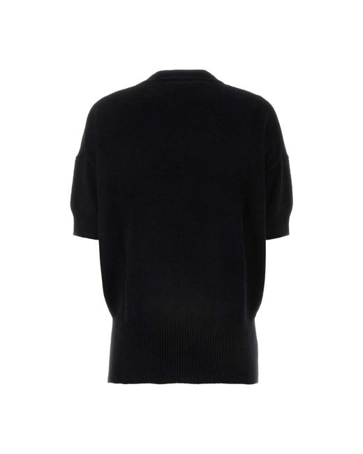 Jil Sander Black Round-Neck Knitwear