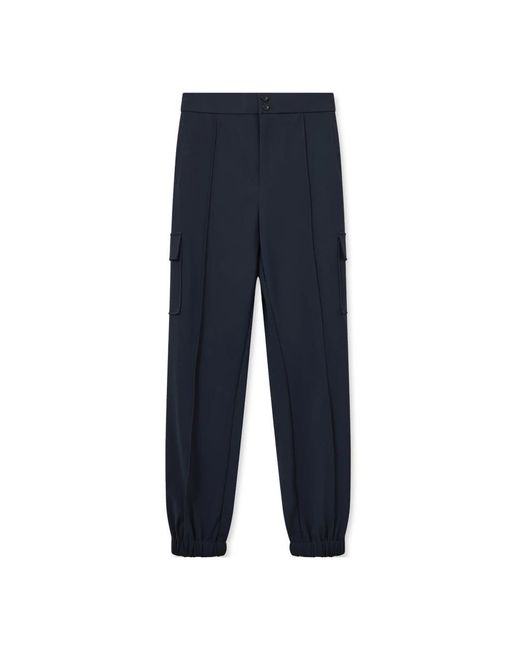 Mos Mosh Blue Tapered Trousers