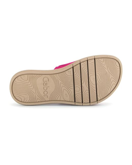 Shoes > flip flops & sliders > sliders Gabor en coloris Pink