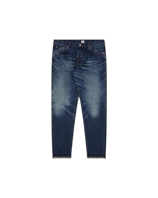 Edwin Jeans ,Blauw ,Katoen Regular Tapered Jeans Blauw in het Blue voor heren