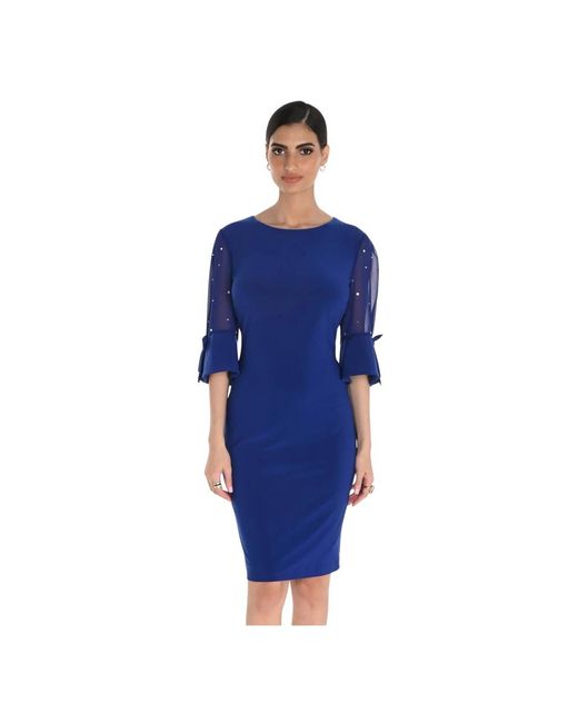 FRANK LYMAN Blue Short Dresses