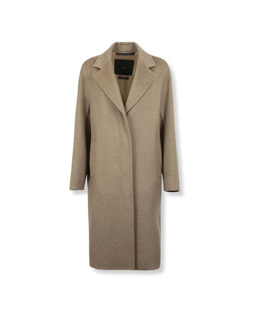 Single-Breasted Coats Max Mara de color Natural