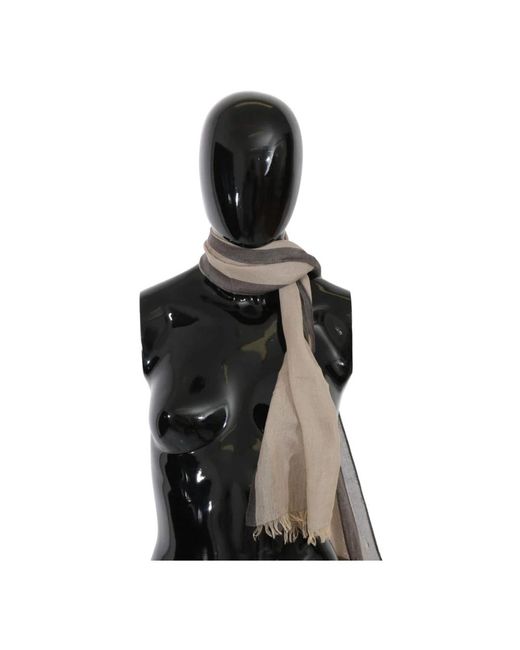 CoSTUME NATIONAL Brown R baumwollschal mit logodetails