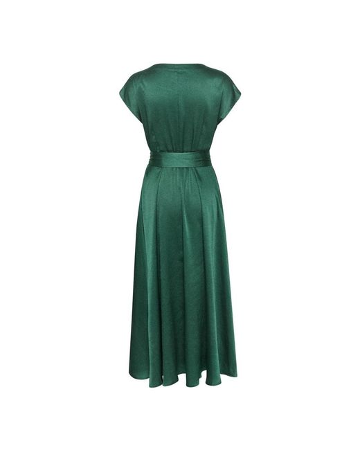 Midi Dresses Cream de color Green