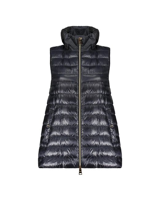Herno Gewatteerd Vest Jas in het Black