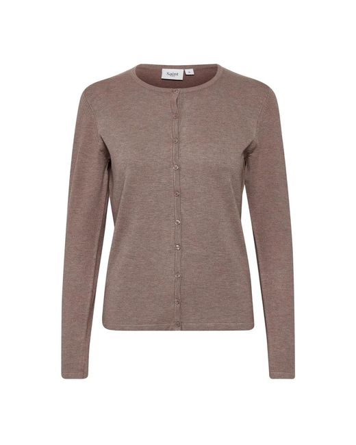 Cardigans Saint Tropez en coloris Brown