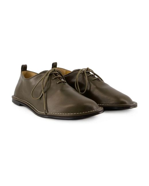 AMI Brown Laced Shoes for men