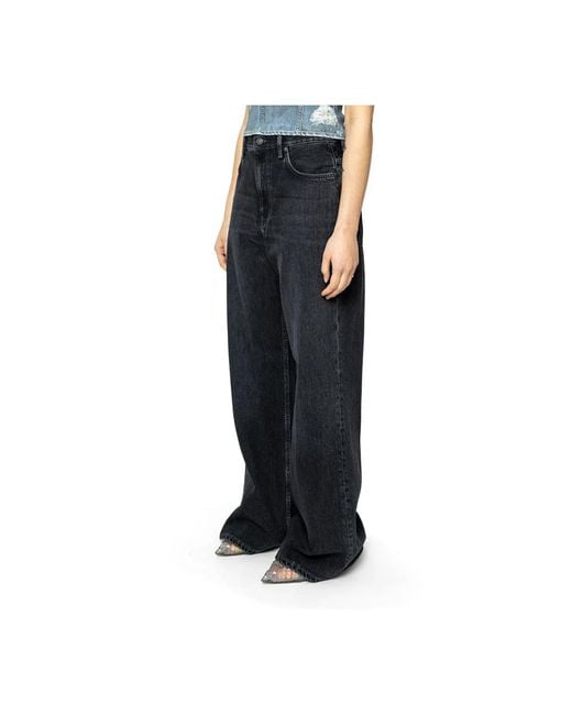 Acne Blue Wide Jeans