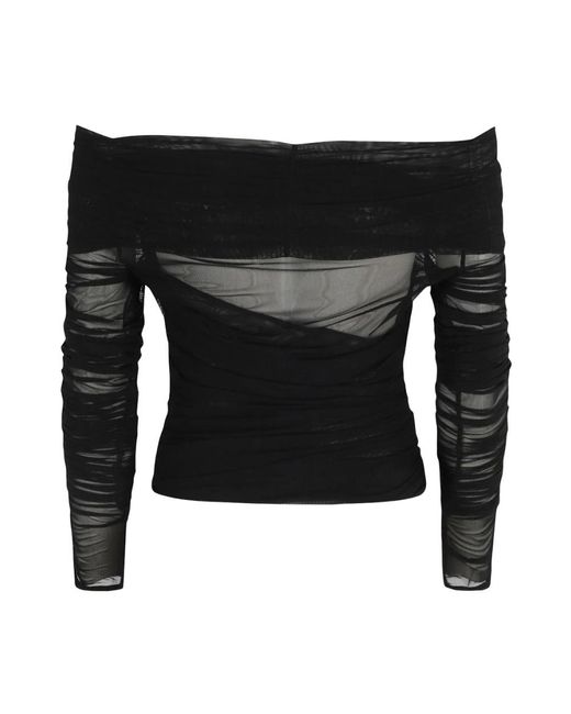 FEDERICA TOSI Black Long Sleeve T-Shirts