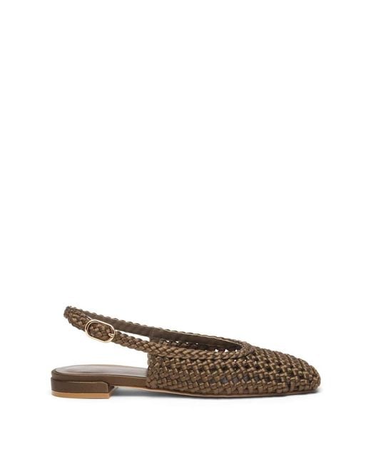 Stuart Weitzman Brown Ballerina Shoes
