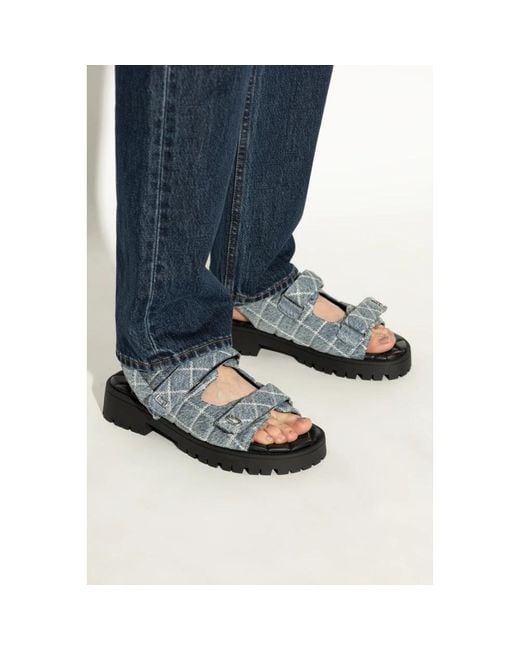 Marc Jacobs Blue Flat Sandals