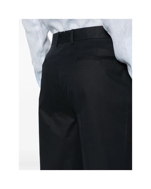 Zegna Black Suit Trousers for men