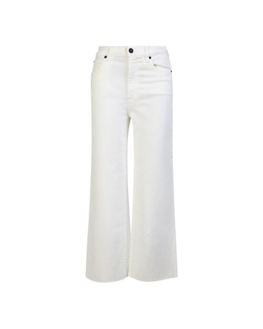 SLVRLAKE Denim White Wide Jeans
