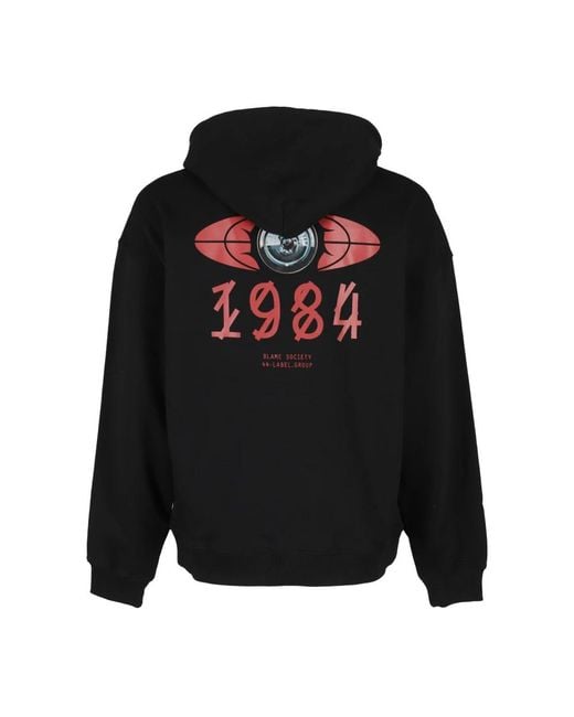 44 Label Group Black Hoodies for men
