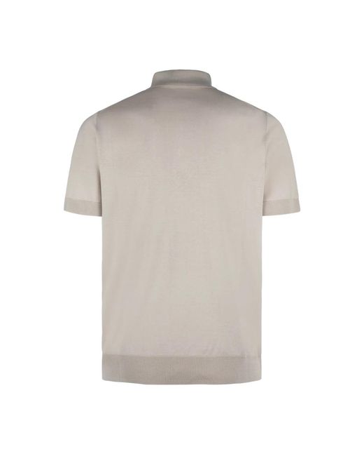 Paolo Pecora Klassisches polo-shirt für männer in Gray für Herren