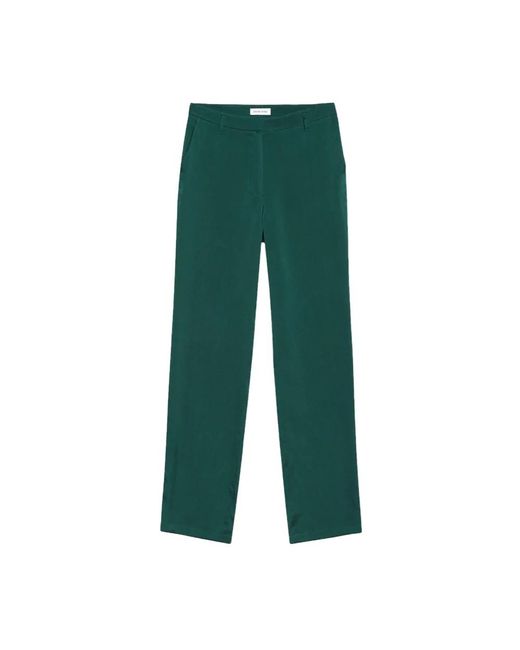 Anine Bing Straight Trousers in het Green