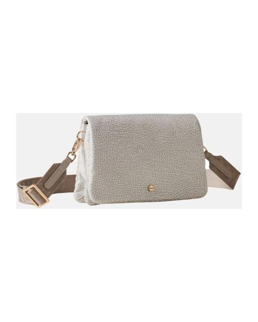 Borbonese White Crossbody Mini