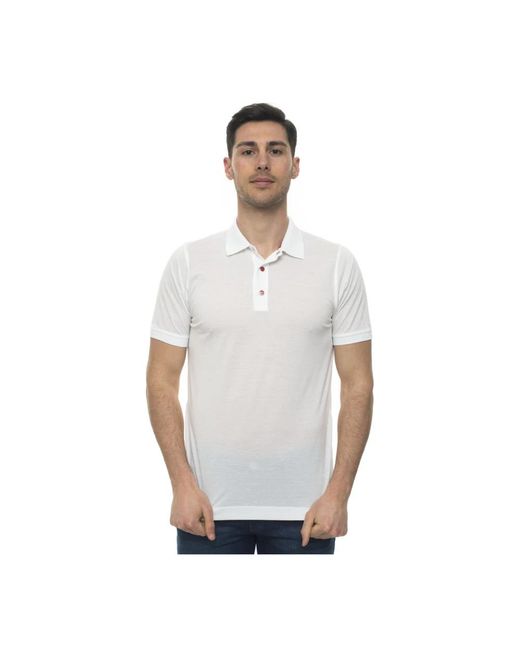 Kiton White Polo Shirts for men