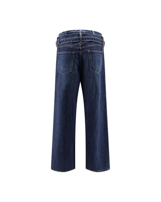 Sacai Blue Wide Jeans for men