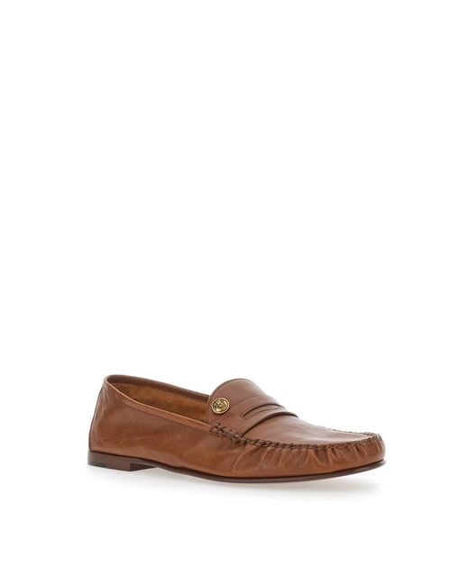Versace Brown Loafers for men